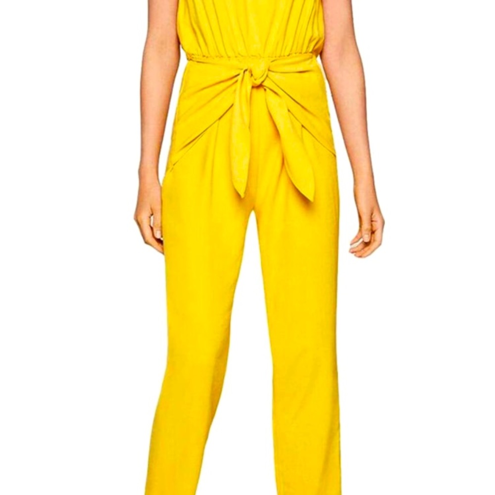 BCBGeneration Women's Knot-Front Jumpsuit